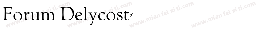 Forum Delycost字体转换